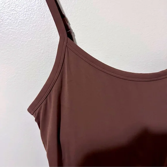 OFFLINE By Aerie Real Me XTRA Flare Jumpsuit XL Dark Taupe Brown - Picture 4 of 5